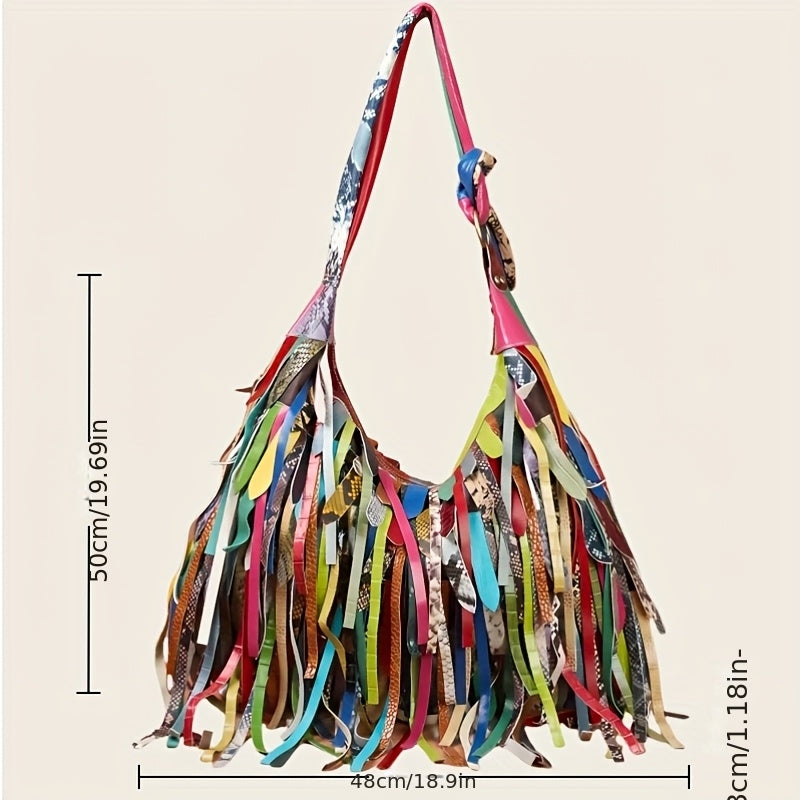 Genuine Leather Crossbody Tote With Adjustable Straps