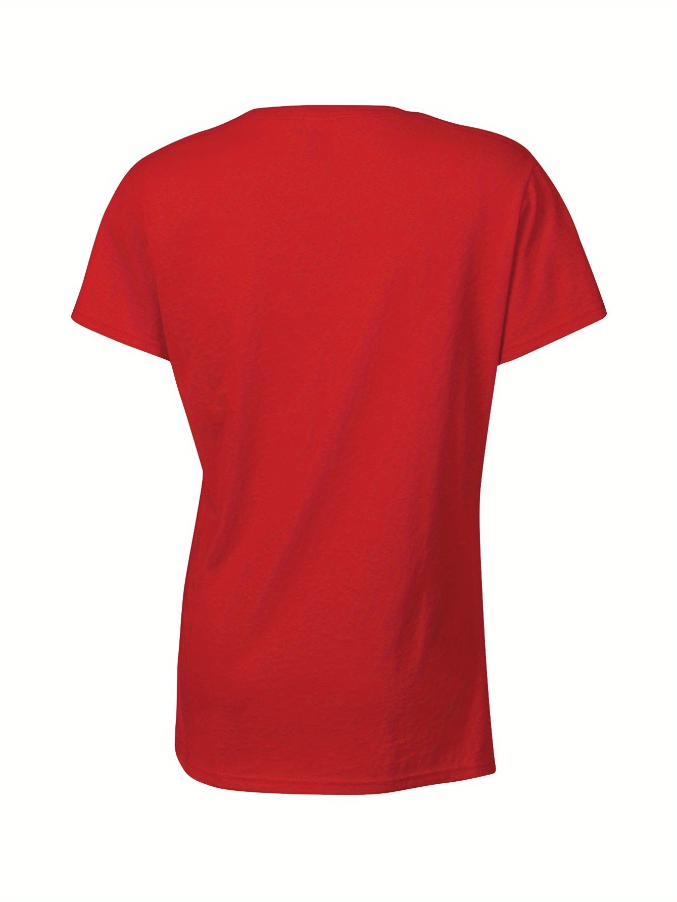 Gildan Womens Two Tone Geometric T Shirt Casual Top