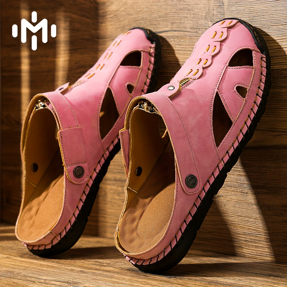 AIREVO Women Summer Sandals Breathable Slip On Comfort