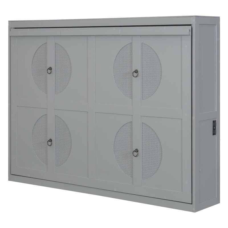 EANE Murphy Bed With Cabinet Doors Space Saving Wall Bed