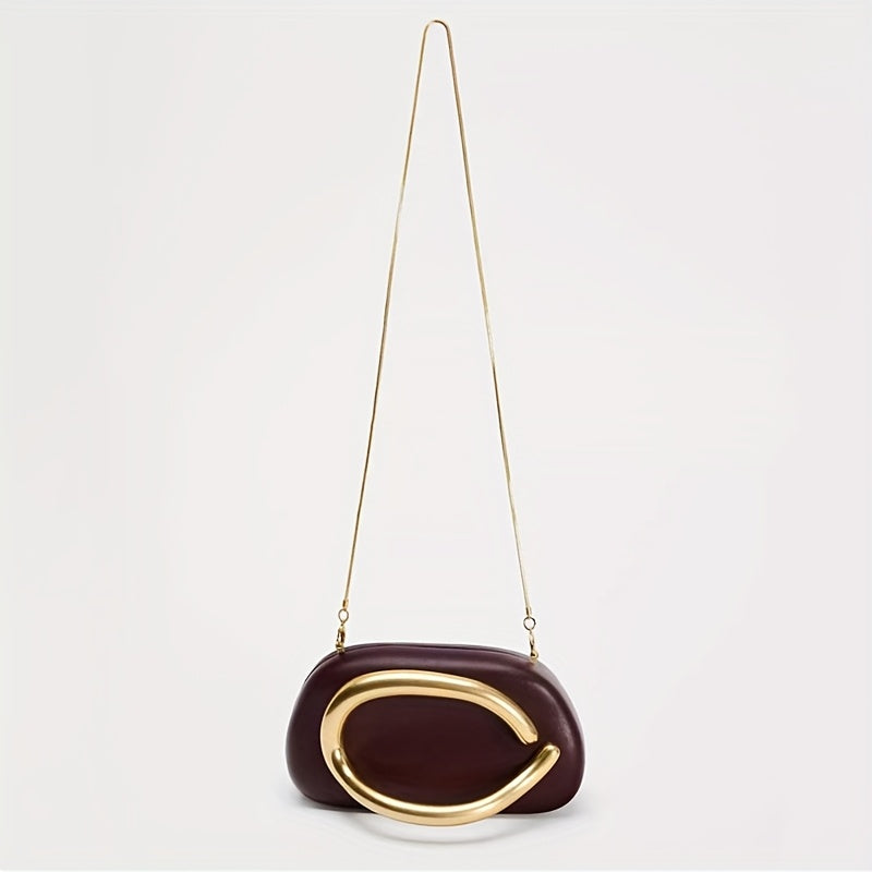 Neulry Vintage Mini Handbag PU Leather Purse Chain Strap