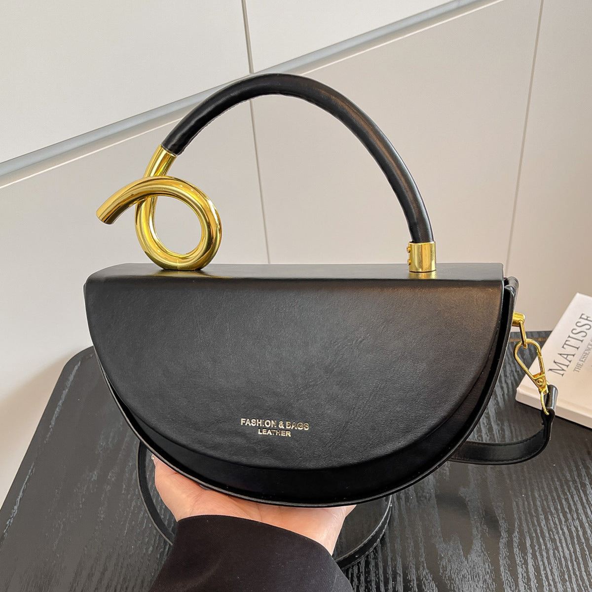 Minimalist Genuine Leather Crossbody Bag For Women High End