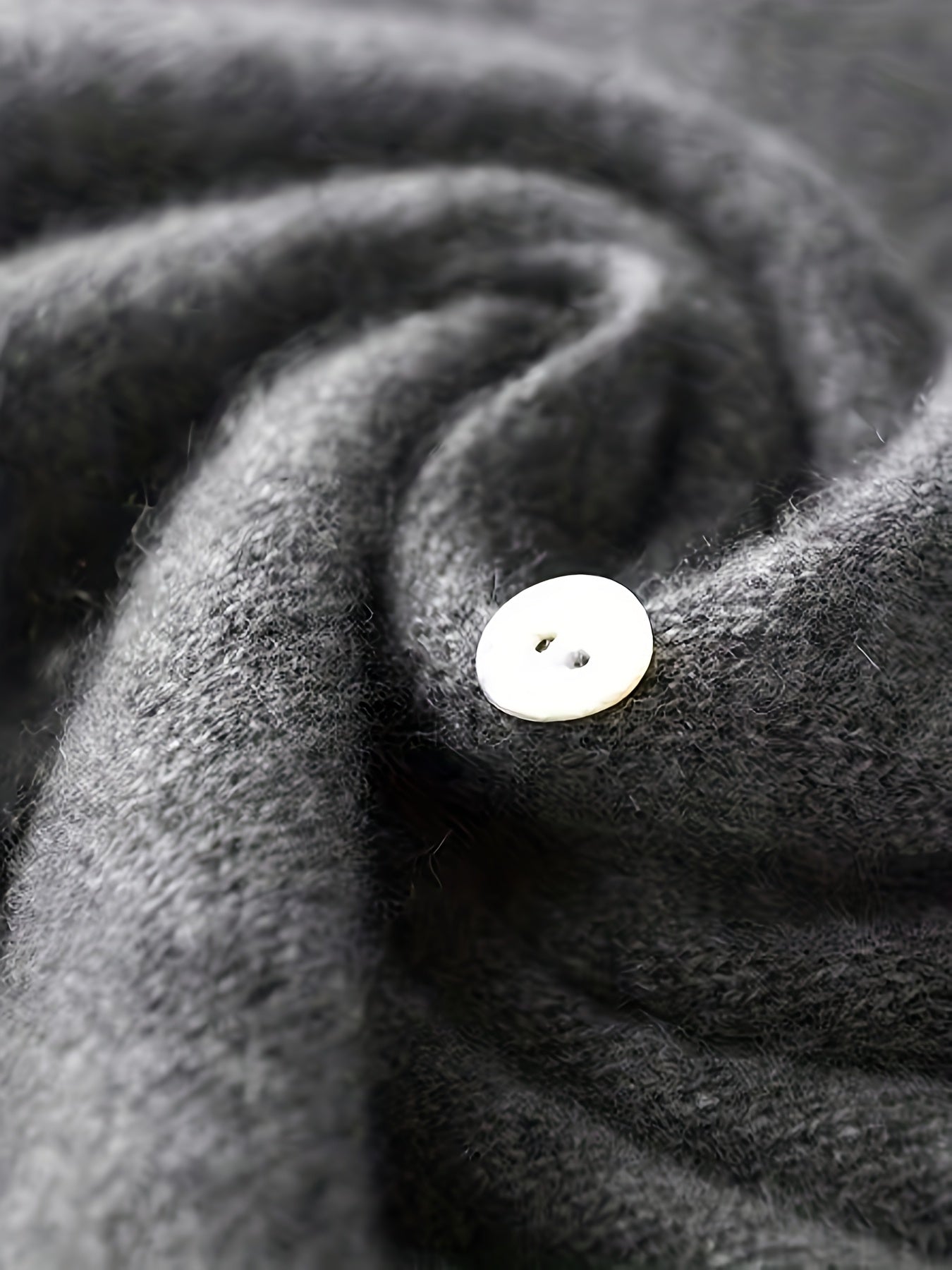 Single-Breasted Cardigan Sweater Blazer-Like Jacket For Casual Or Formal Wear