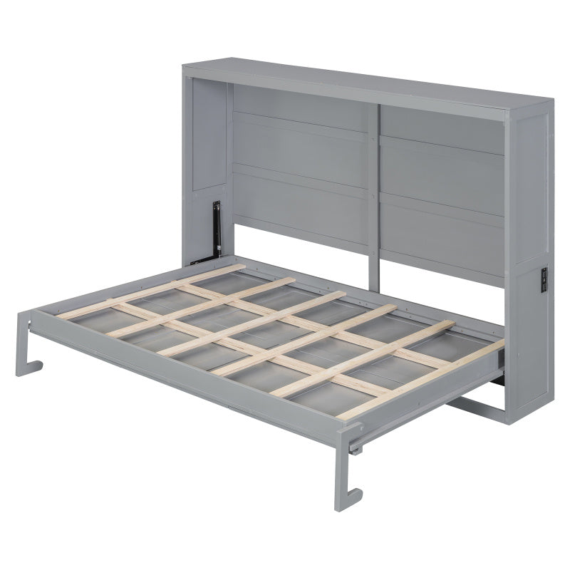 EANE Murphy Bed With Cabinet Doors Space Saving Wall Bed