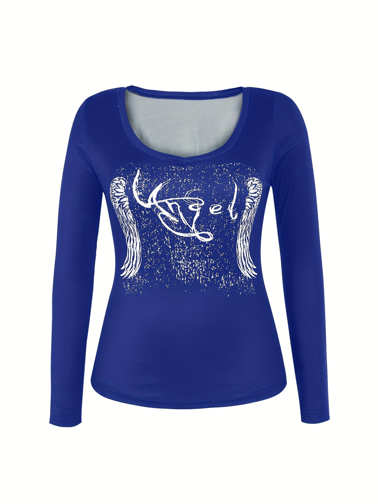 Women Graphic Sweater Crewneck Pullover Vintage Inspired