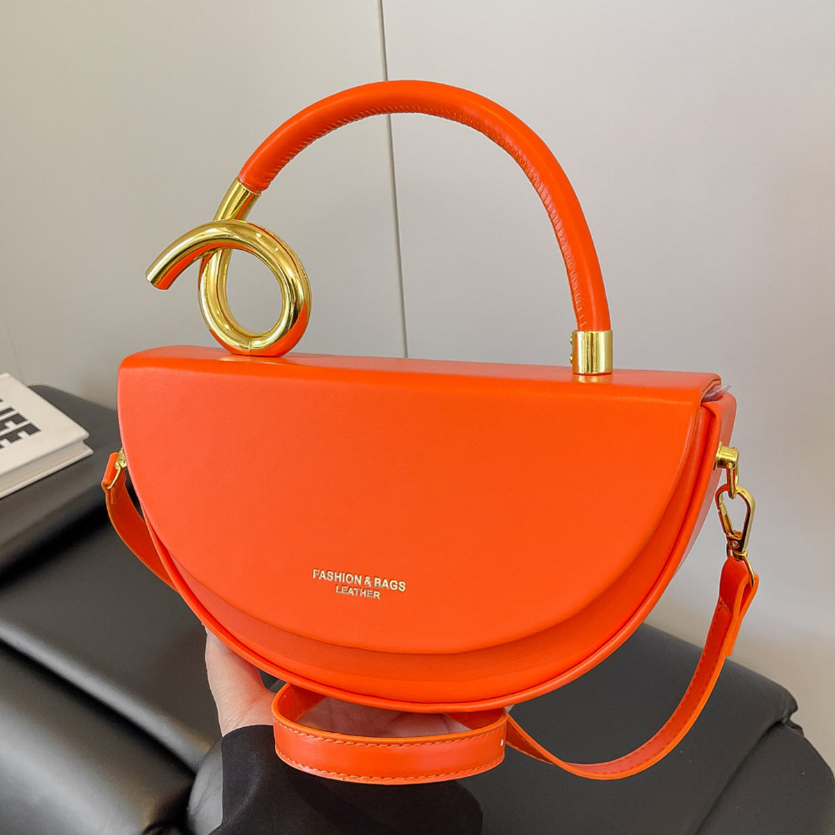 Minimalist Genuine Leather Crossbody Bag For Women High End