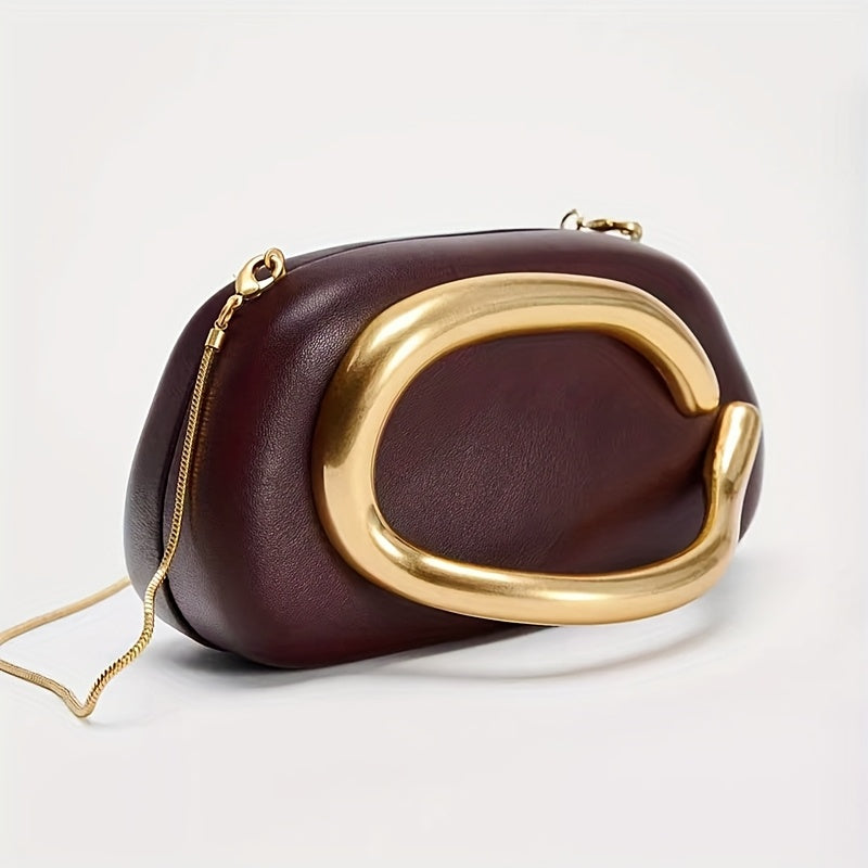 Neulry Vintage Mini Handbag PU Leather Purse Chain Strap