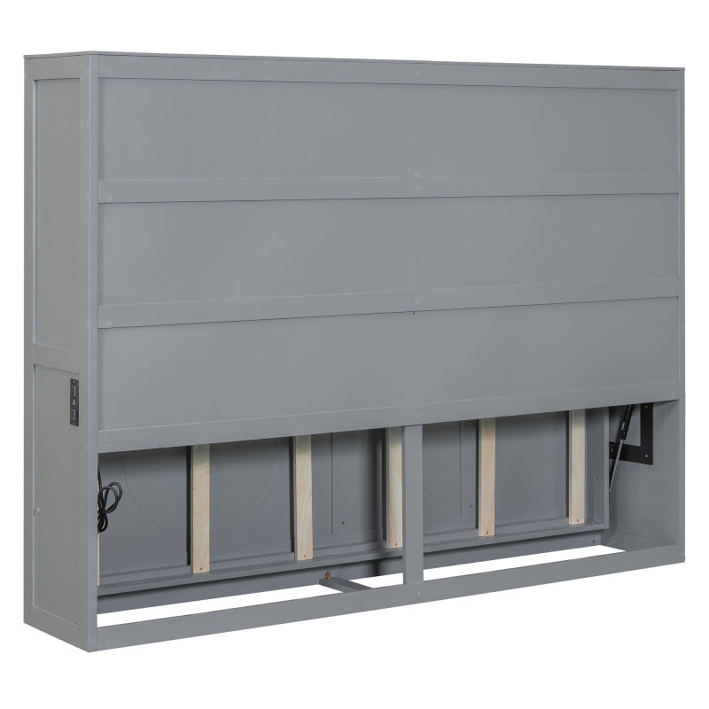 EANE Murphy Bed With Cabinet Doors Space Saving Wall Bed