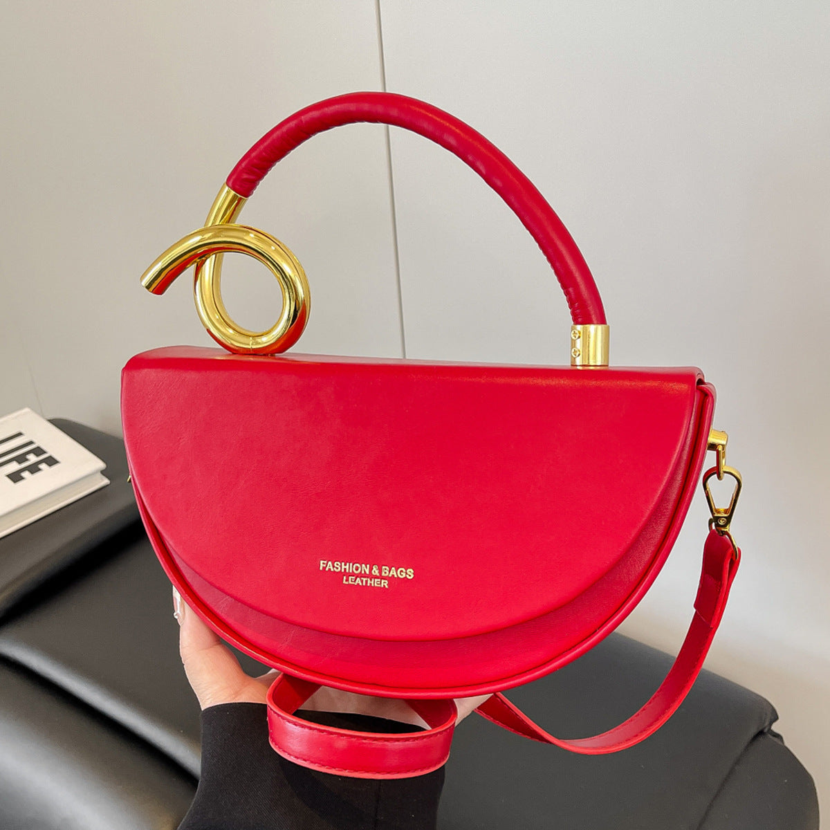 Minimalist Genuine Leather Crossbody Bag For Women High End