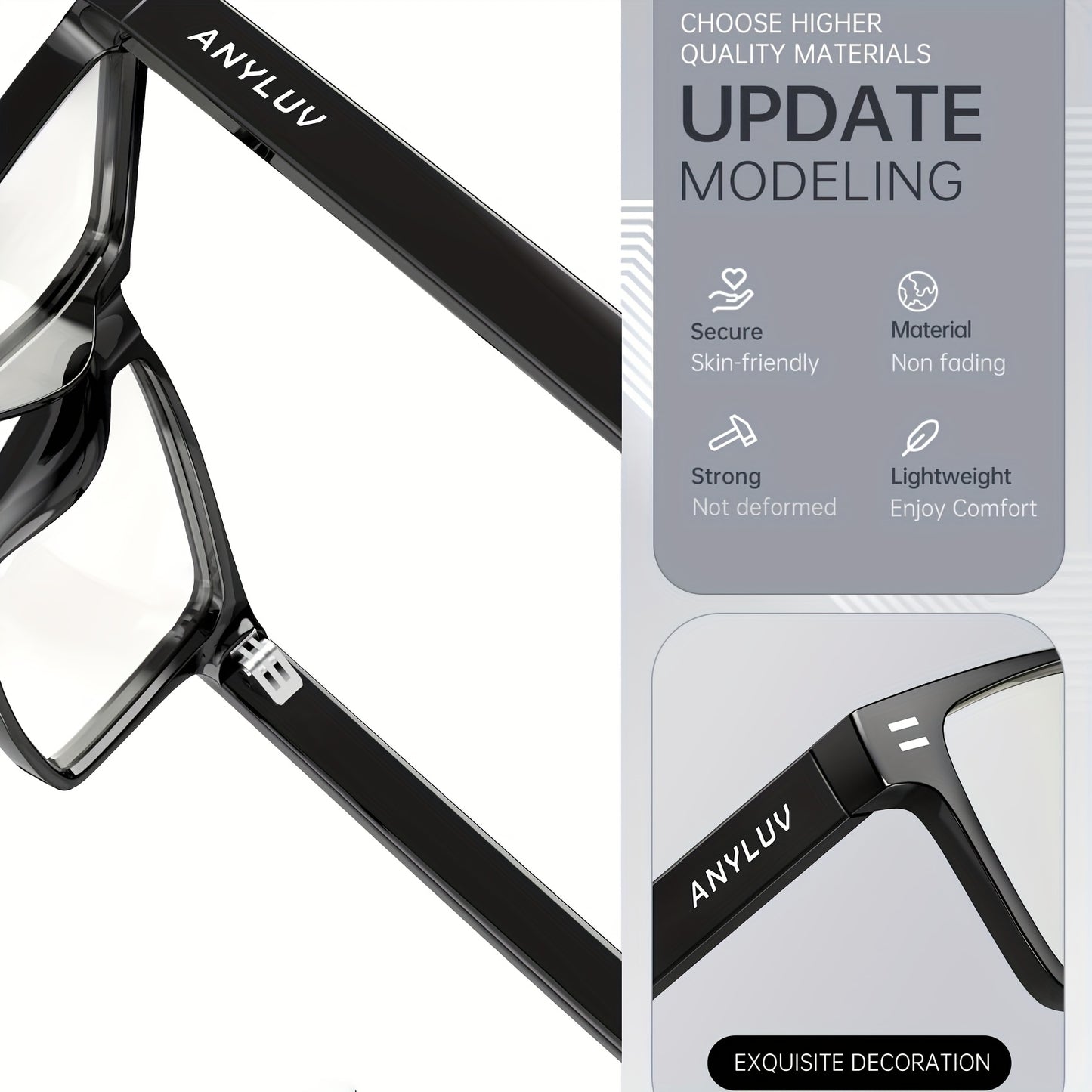 KALIYADI Blue Light Blocking Glasses Rectangle Eyewear