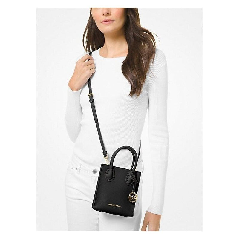 Michael Kors Mercer Shopper Leather Crossbody Bag Authentic
