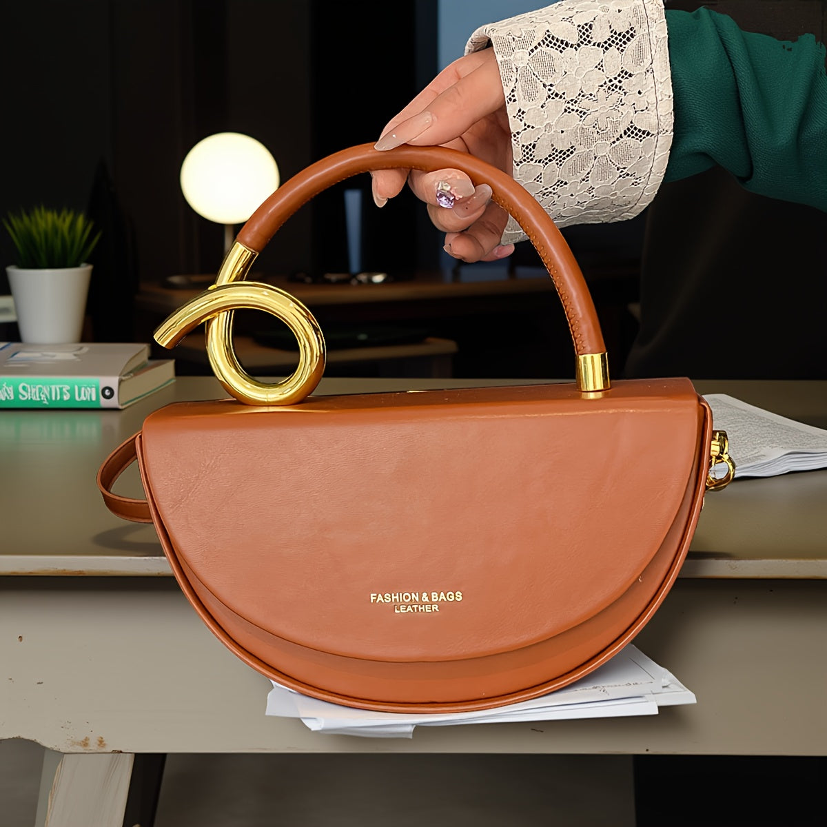 Minimalist Genuine Leather Crossbody Bag For Women High End