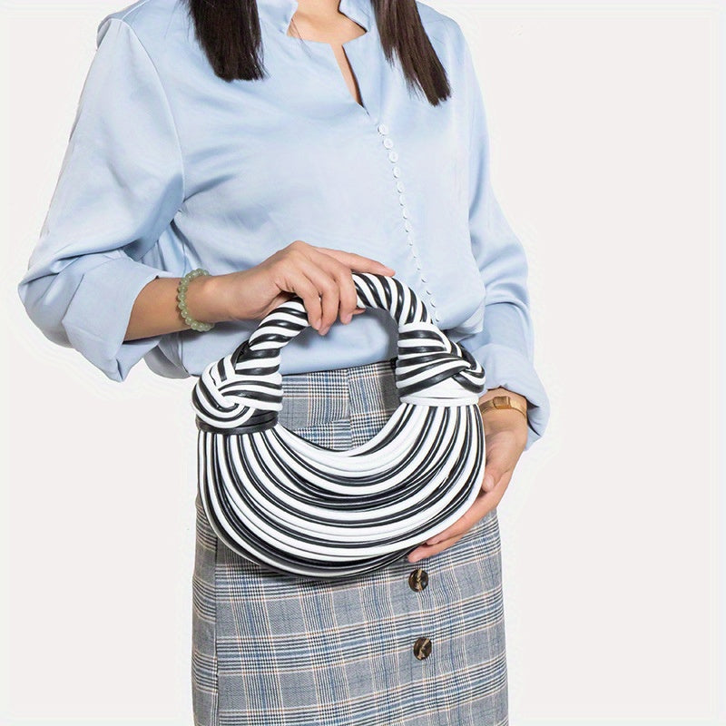 Neulry Womens Elegant Woven Handbag Drawstring Clutch