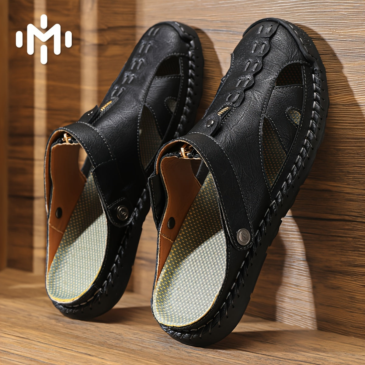 AIREVO Women Summer Sandals Breathable Slip On Comfort