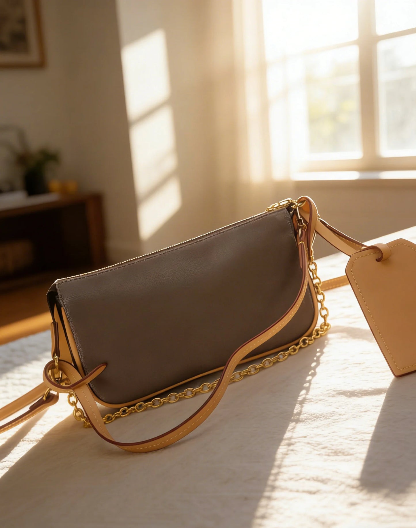 NONECN Womens PU Leather Bag Versatile Fashionable Durable