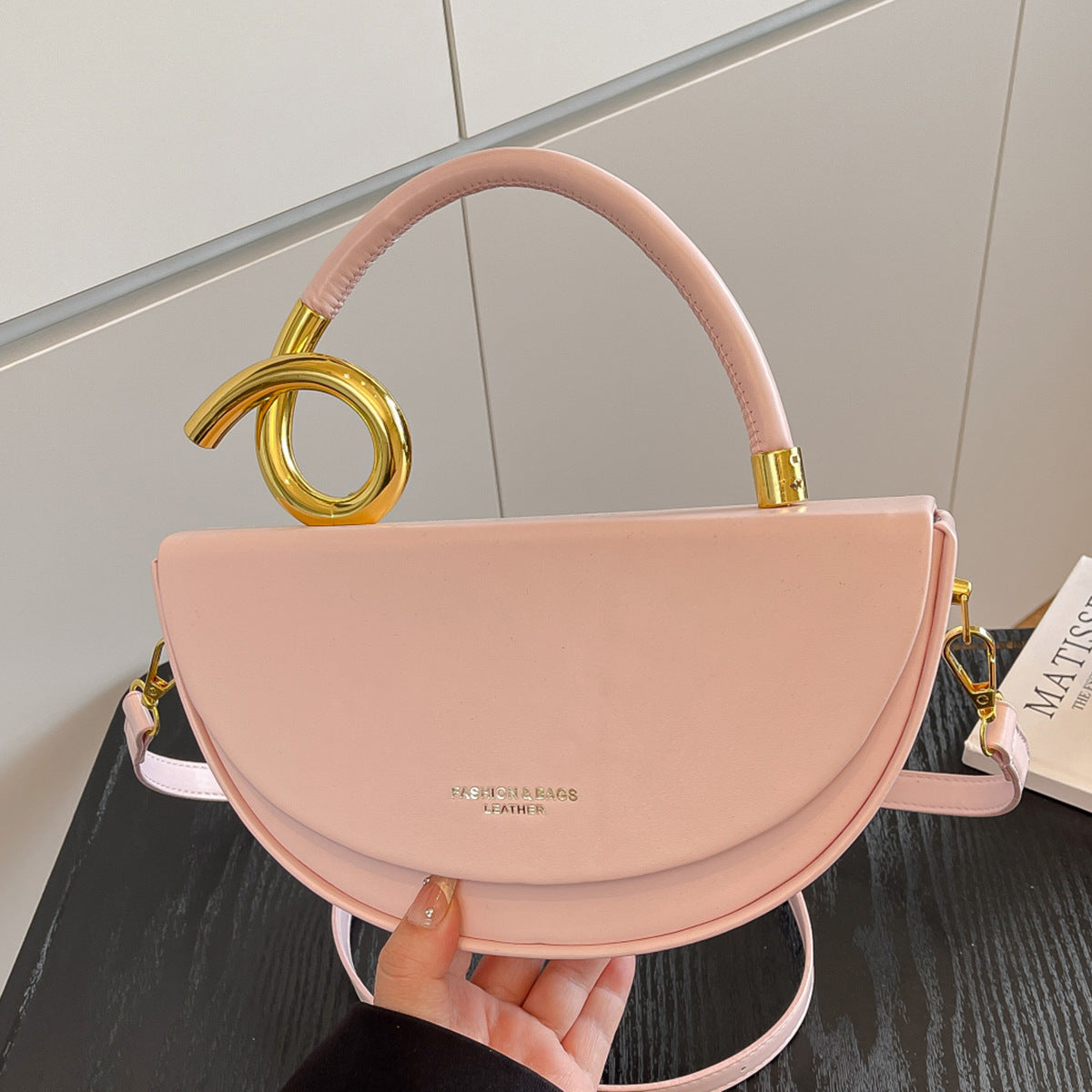 Minimalist Genuine Leather Crossbody Bag For Women High End