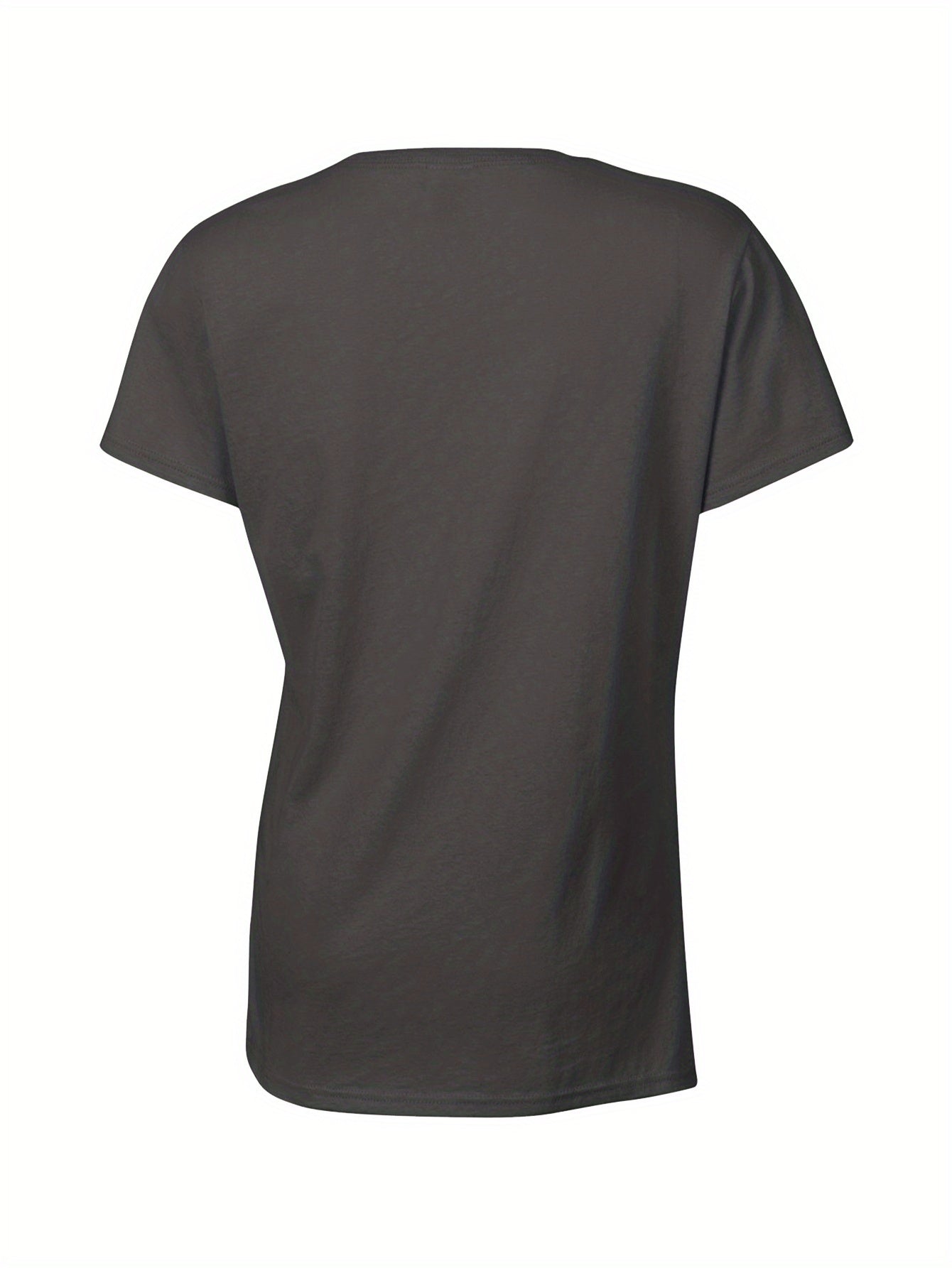 Gildan Womens Two Tone Geometric T Shirt Casual Top