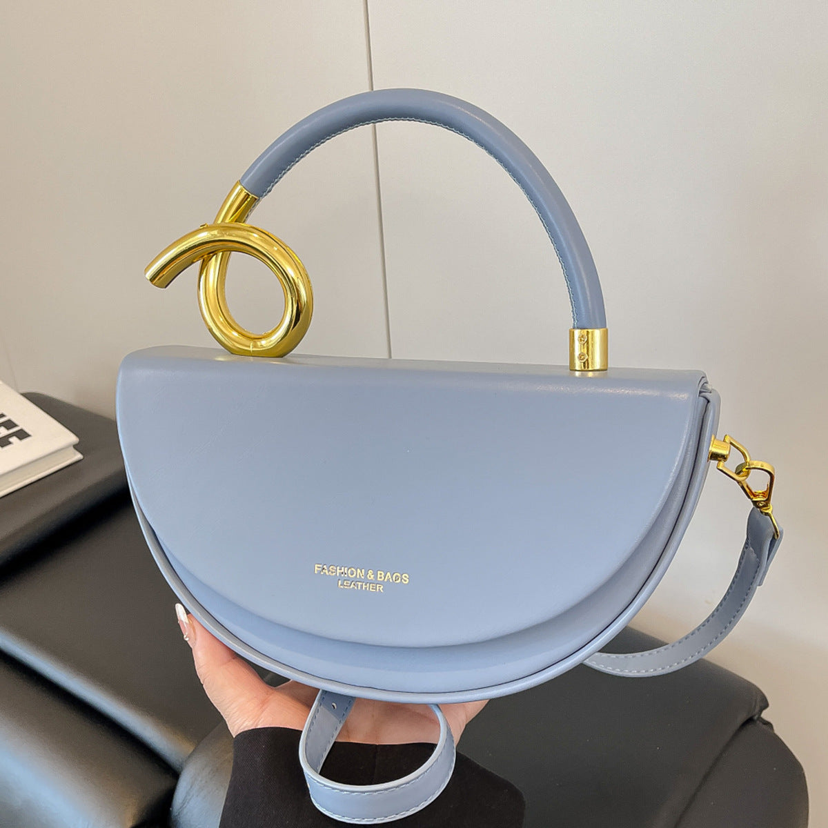 Minimalist Genuine Leather Crossbody Bag For Women High End