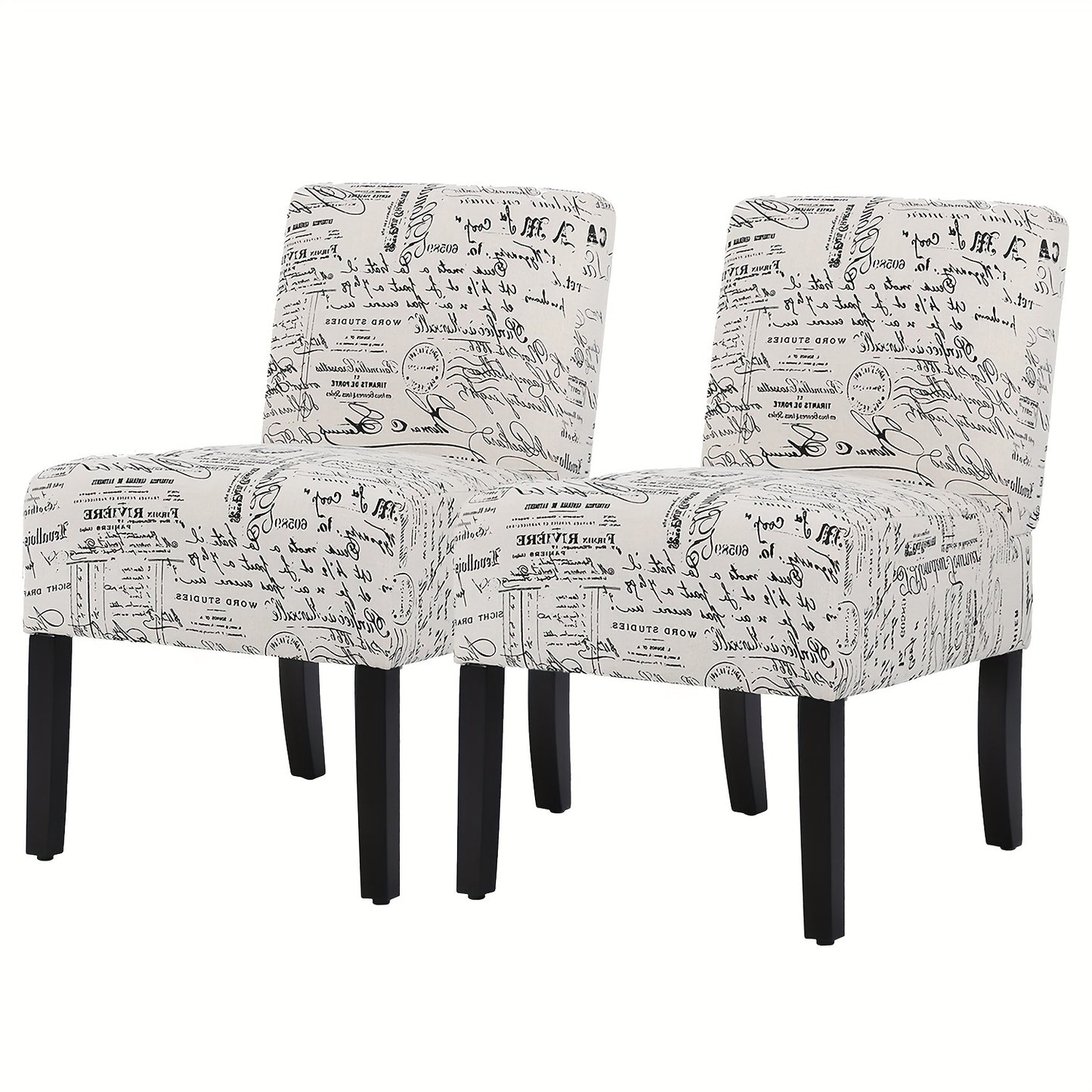 DOPINMIN Modern Fabric Leisure Loveseat Sofa Armless Living Room Chairs Upholstery Furniture