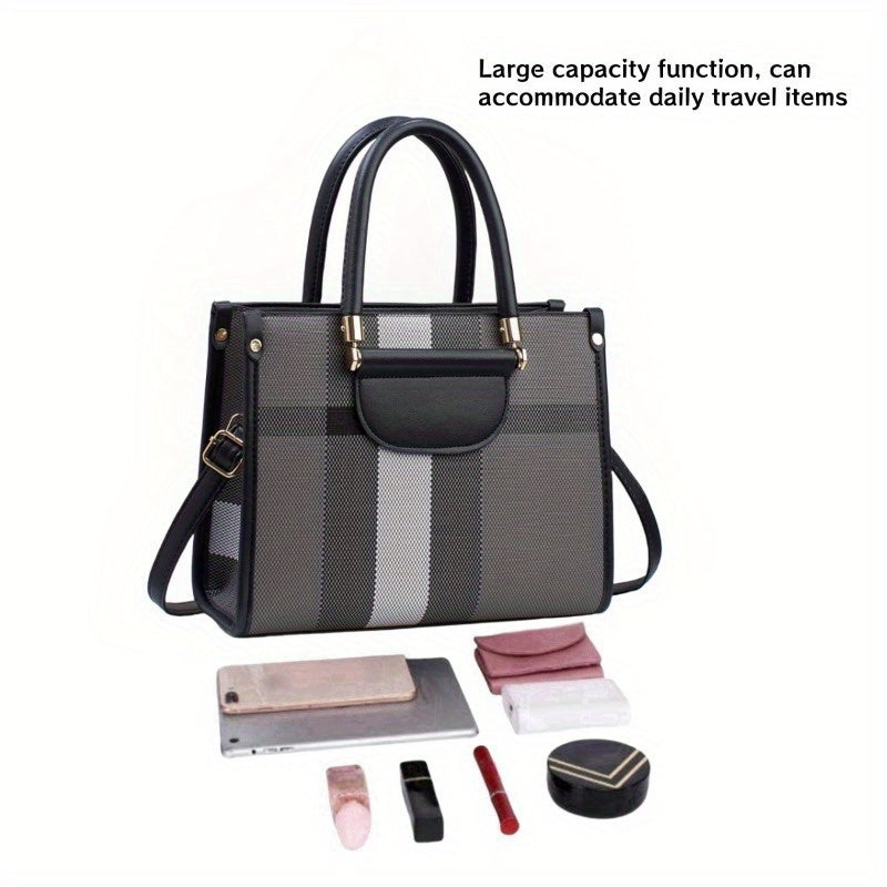 Faux Leather Crossbody Shoulder Bag With Removable Strap