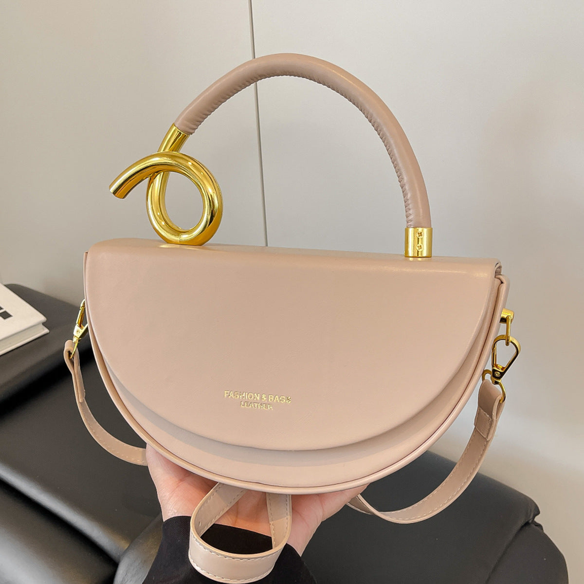 Minimalist Genuine Leather Crossbody Bag For Women High End