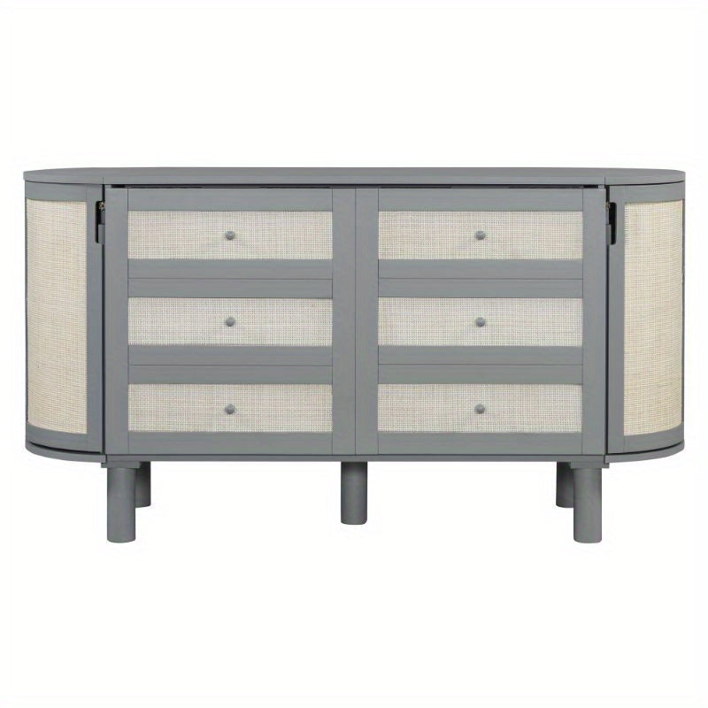 SENBOWE Murphy Bed With Hidden Storage And Side Cabinets