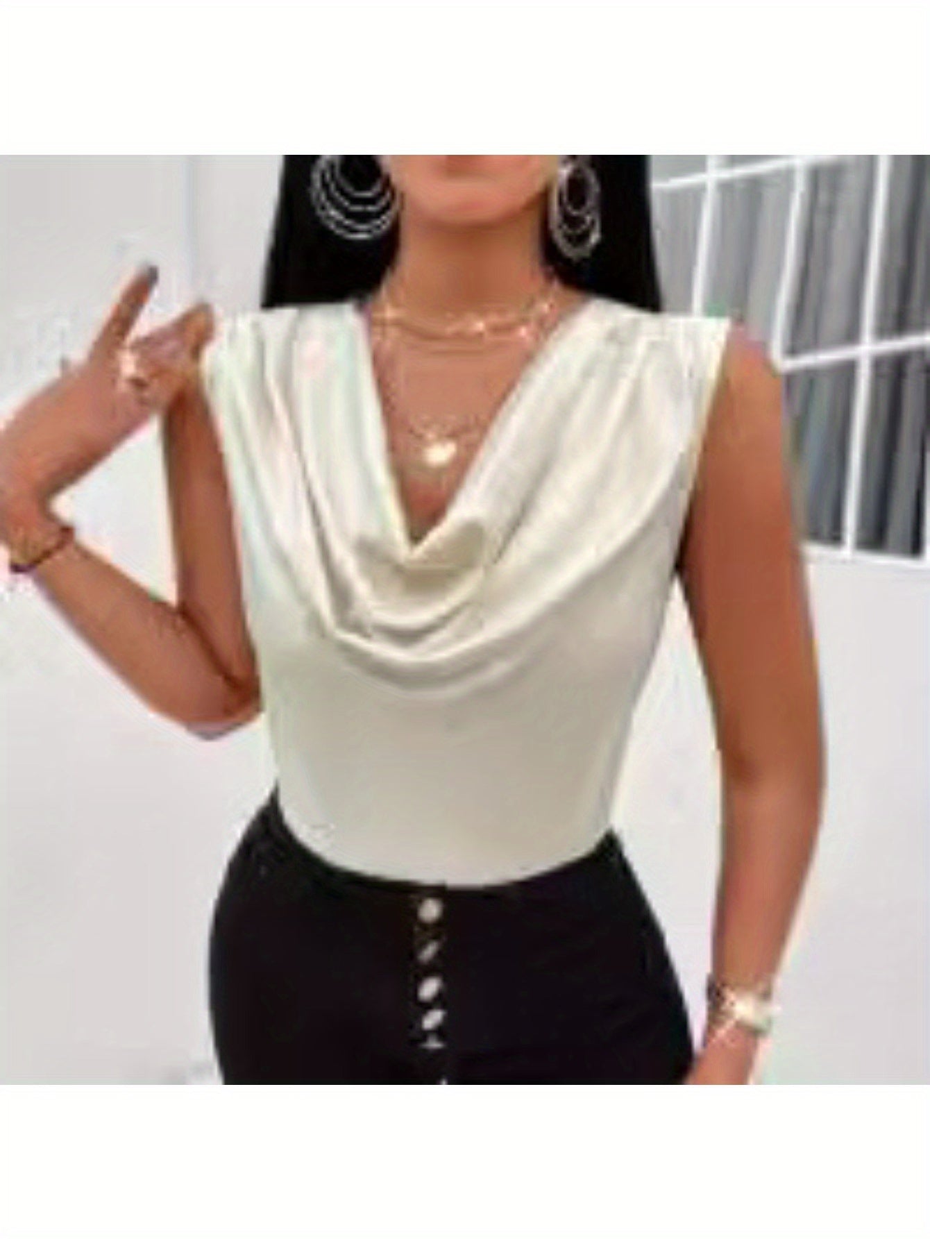 Satin Sleeveless Top For Women Perfect Spring And Summer