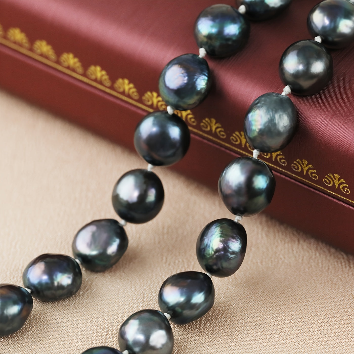 Baroque Freshwater Pearl Necklace Gift Box Luxury Elegance