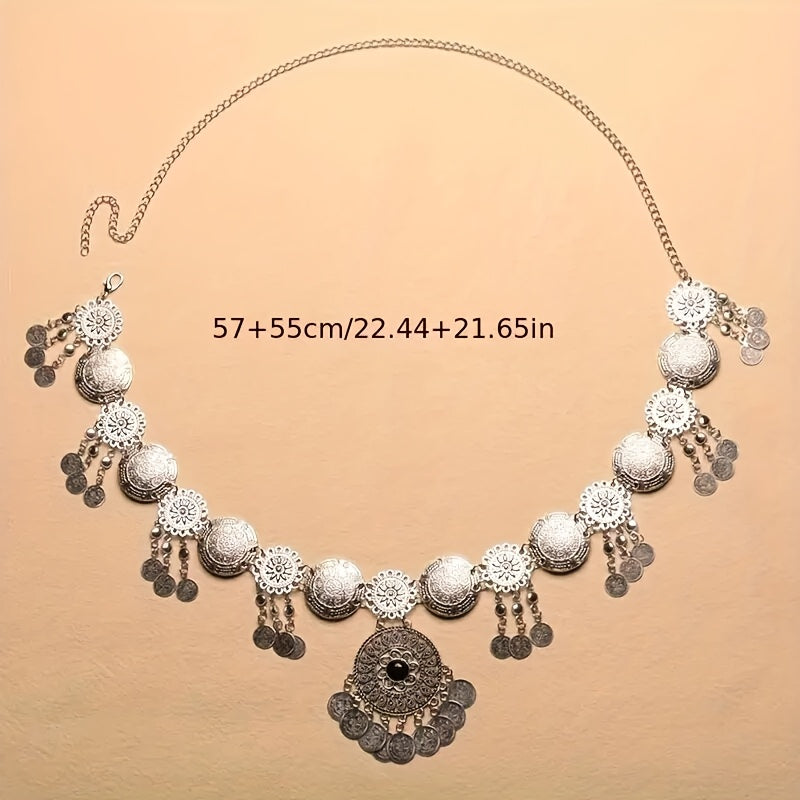Bohemian Tassel Belt For Belly Dance Rhinestone Alloy
