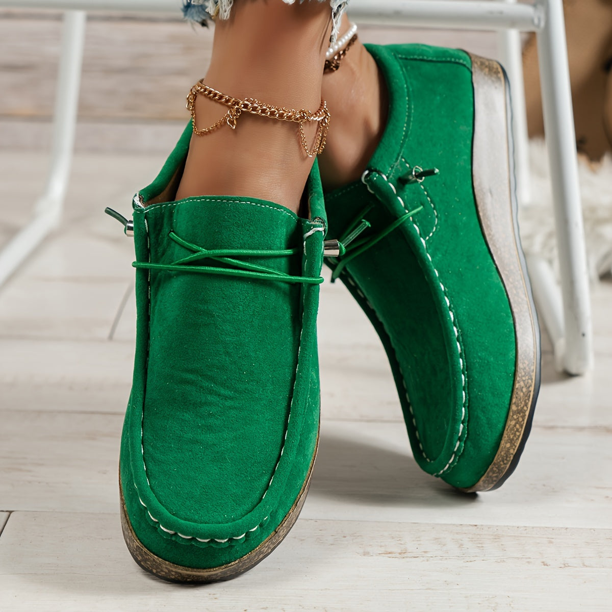 BYZI All Season Lace Up Brogue Flat Shoes Women Casual