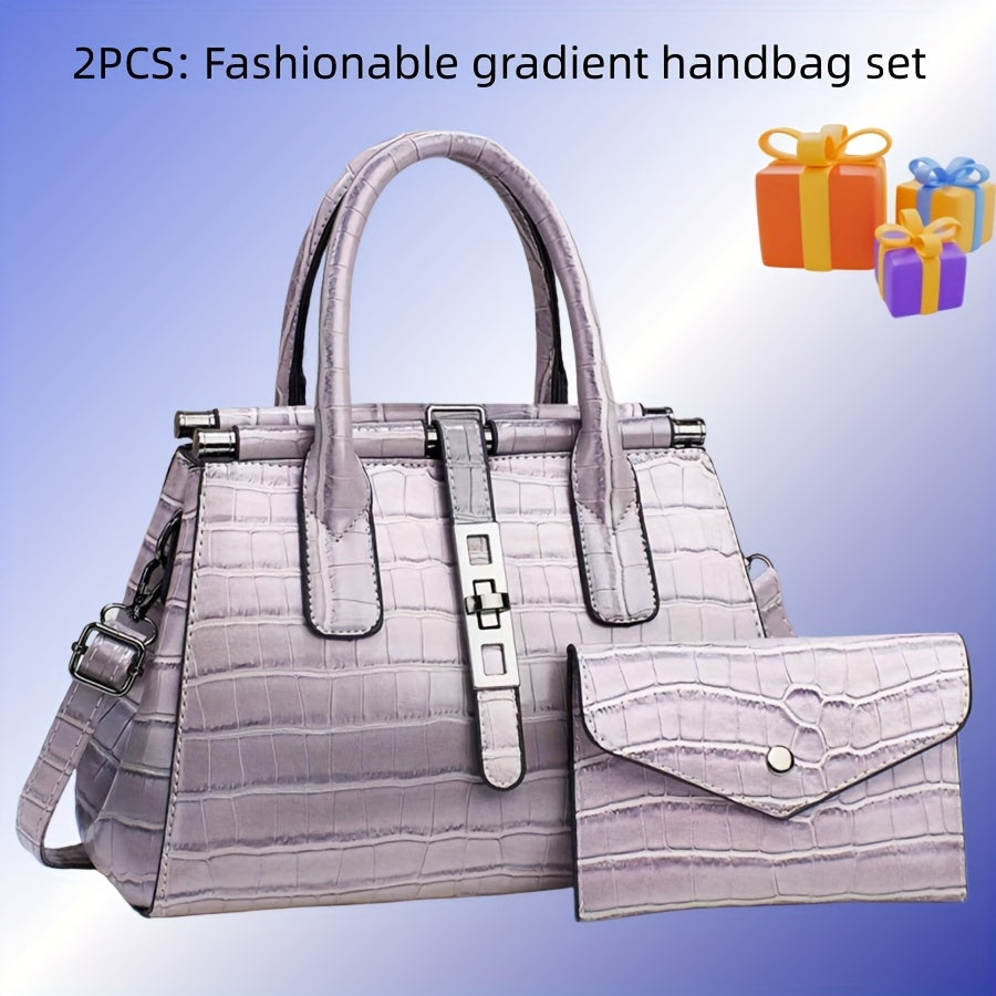 PU Leather Stone Embossed Crossbody Shoulder Bag For Women