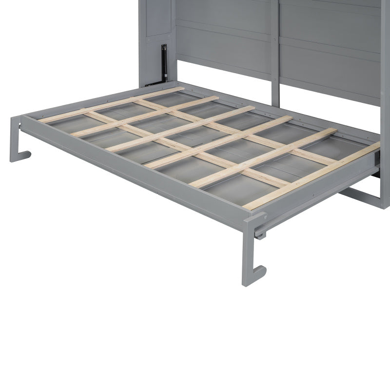 EANE Murphy Bed With Cabinet Doors Space Saving Wall Bed