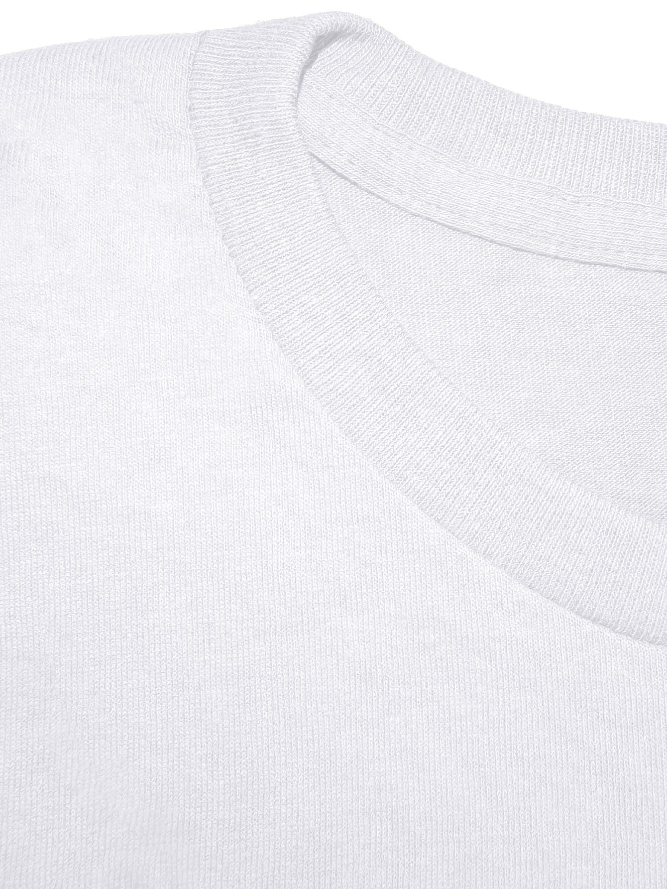 Gildan Womens Two Tone Geometric T Shirt Casual Top