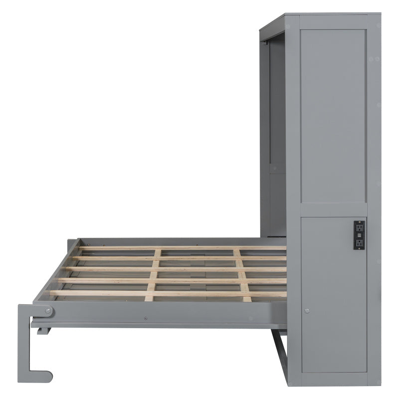 EANE Murphy Bed With Cabinet Doors Space Saving Wall Bed