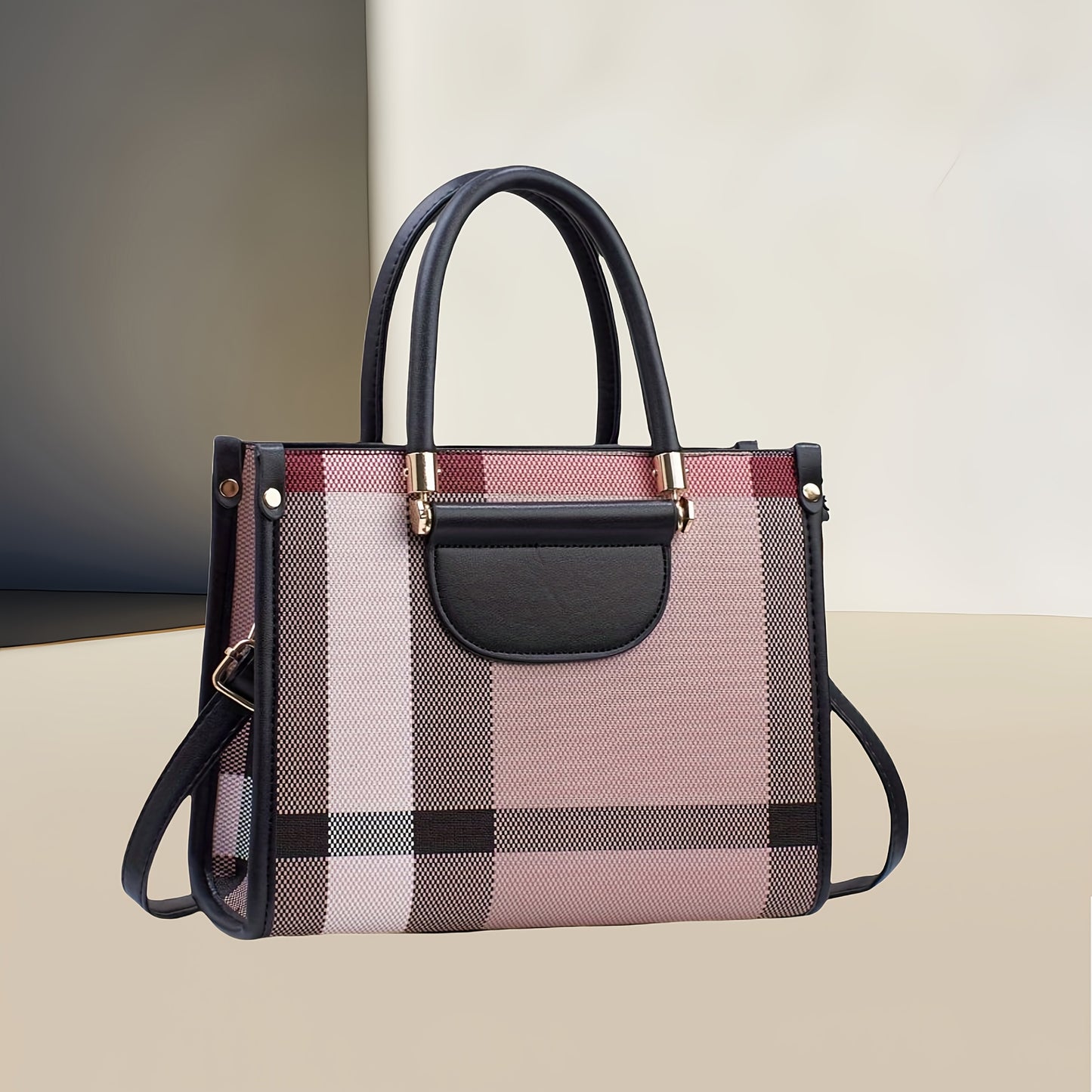 Faux Leather Crossbody Shoulder Bag With Removable Strap