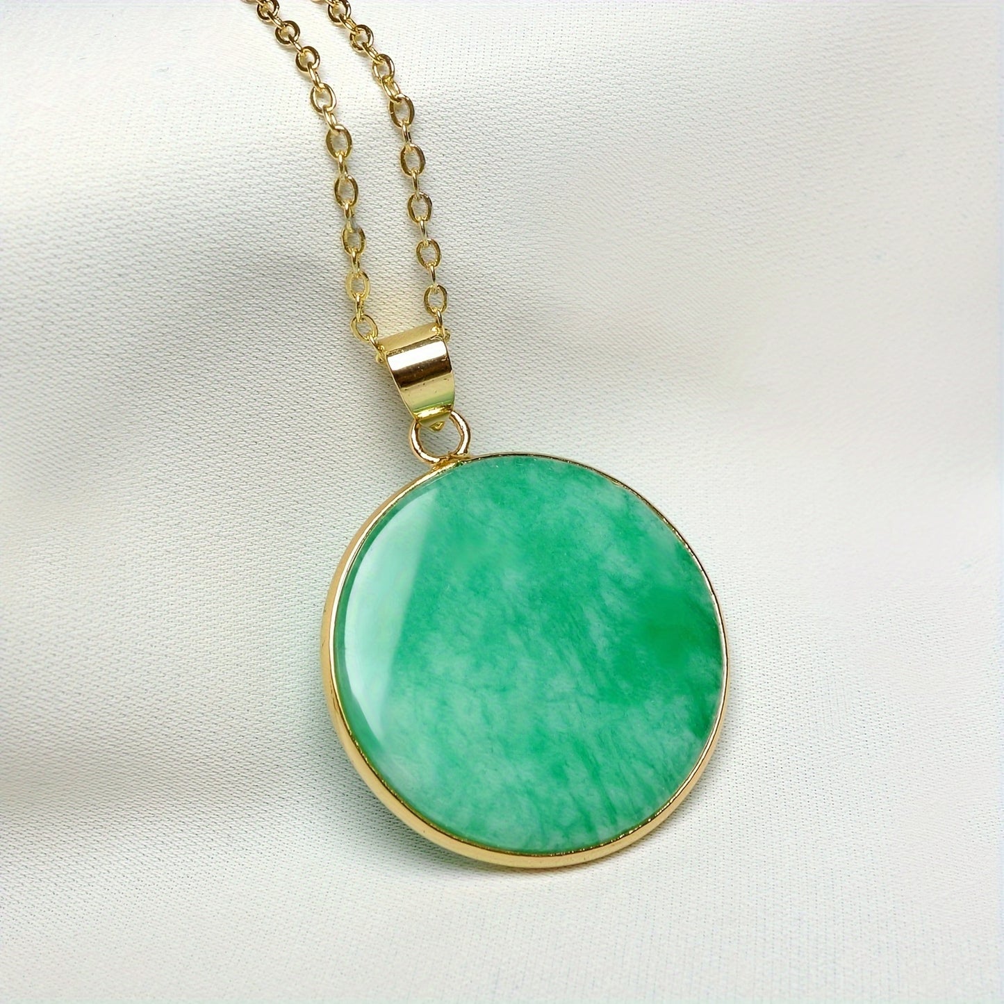 BULVEGEMET Elegant Natural Stone Pendant Necklace For Men Women