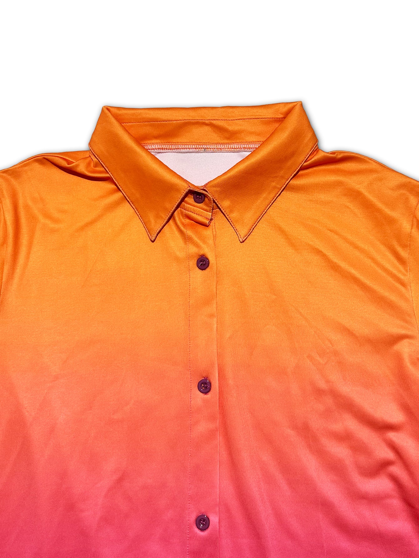 Women's Two-Piece Long Sleeve Shirt Set With Pockets