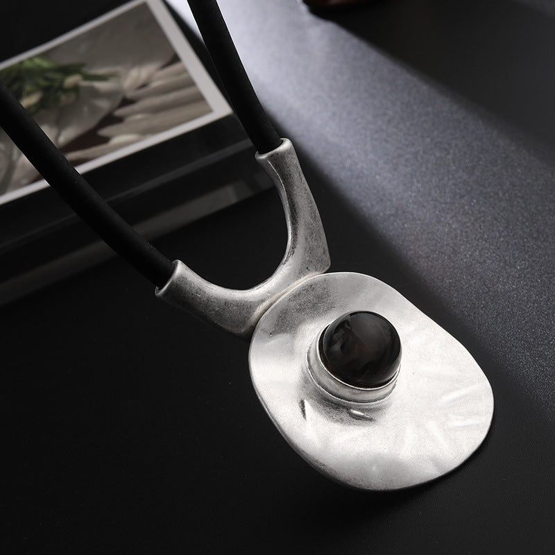 Exaggerated Metal Necklace Zinc Alloy Pendant Gift For Occasions