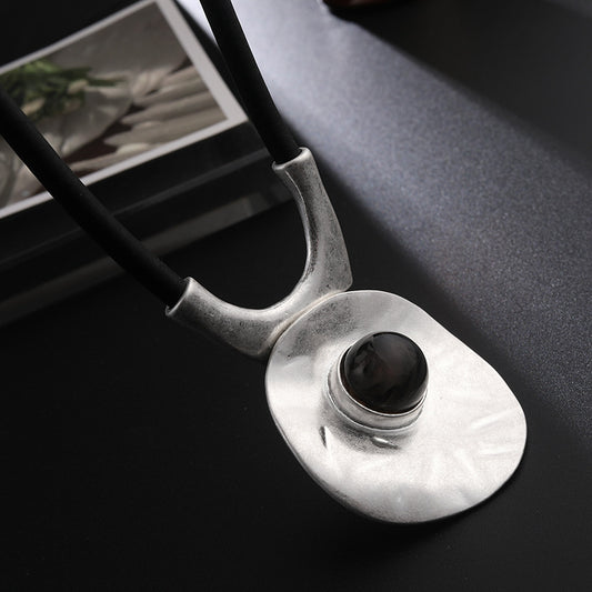 Exaggerated Metal Necklace Zinc Alloy Pendant Gift For Occasions