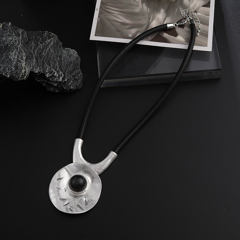 Exaggerated Metal Necklace Zinc Alloy Pendant Gift For Occasions