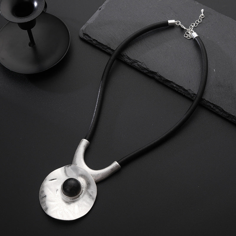 Exaggerated Metal Necklace Zinc Alloy Pendant Gift For Occasions