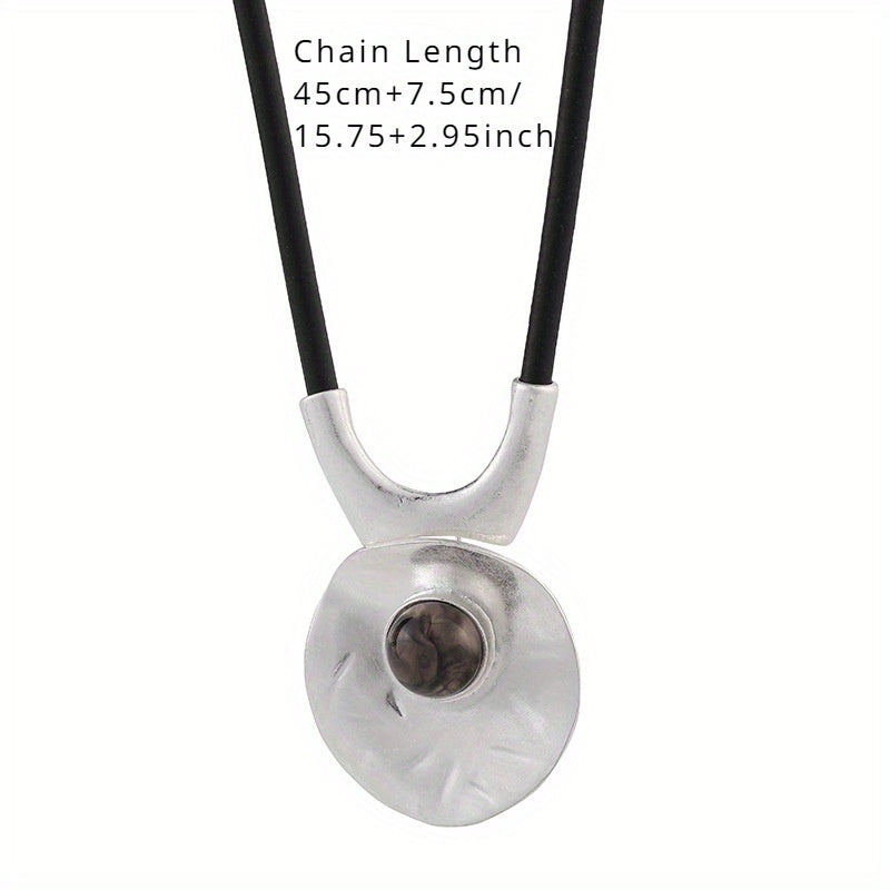 Exaggerated Metal Necklace Zinc Alloy Pendant Gift For Occasions
