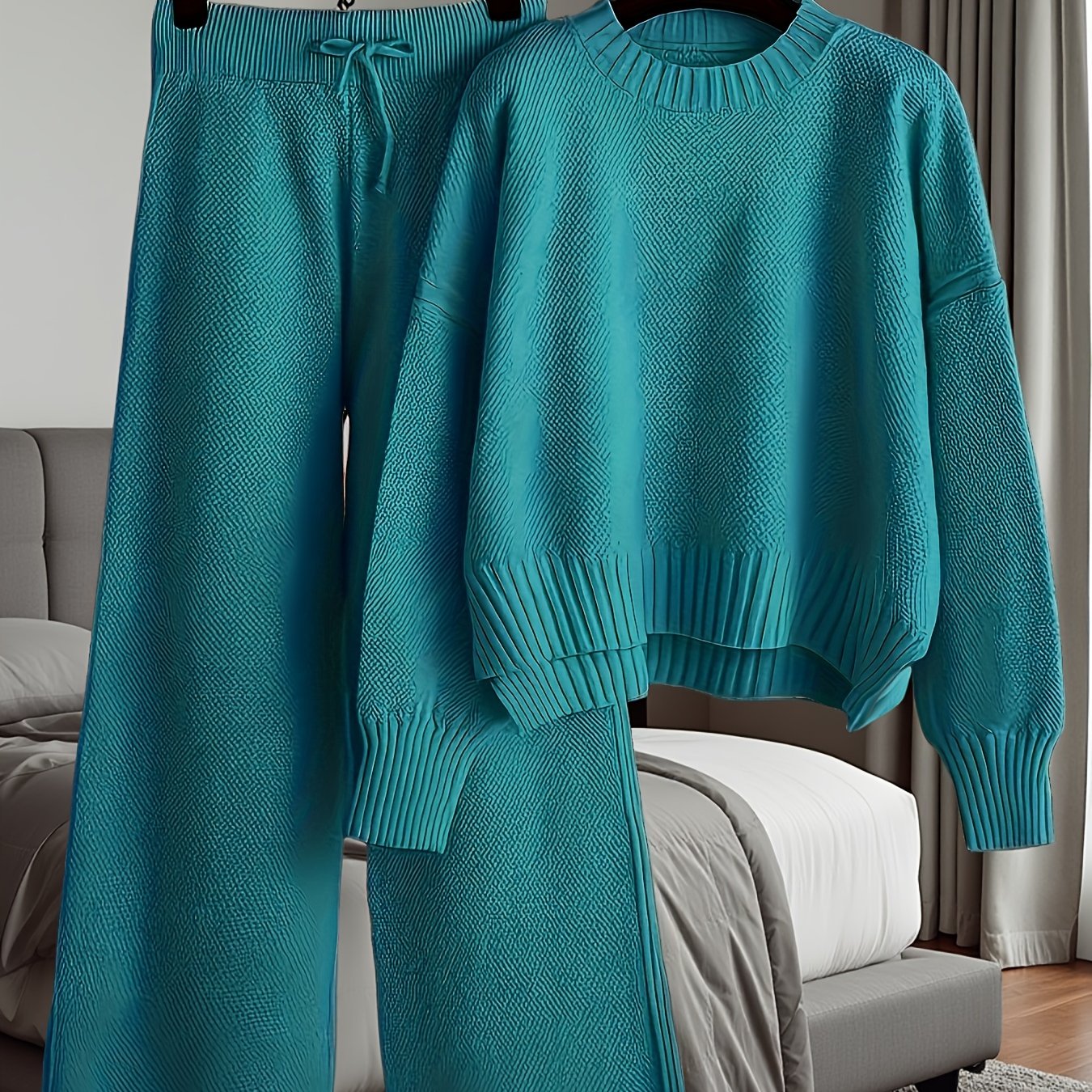 YVG Two-Piece Sweater Set Pullover And Pants Autumn Winter