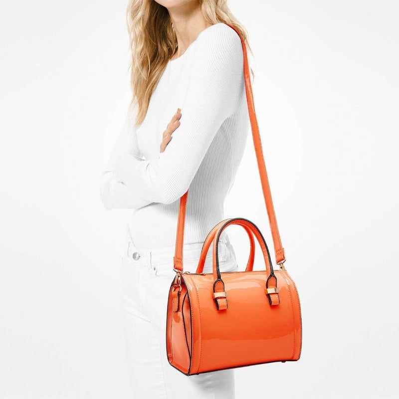 Shiny Patent Handbag Top Handle Tote Purse for Women