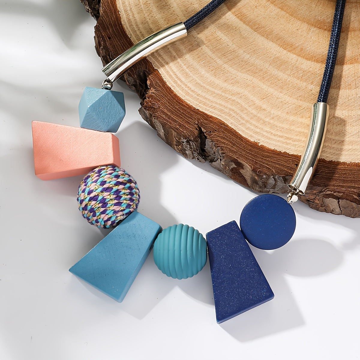 Boho Geometric Beaded Necklace For Everyday And Party Wear