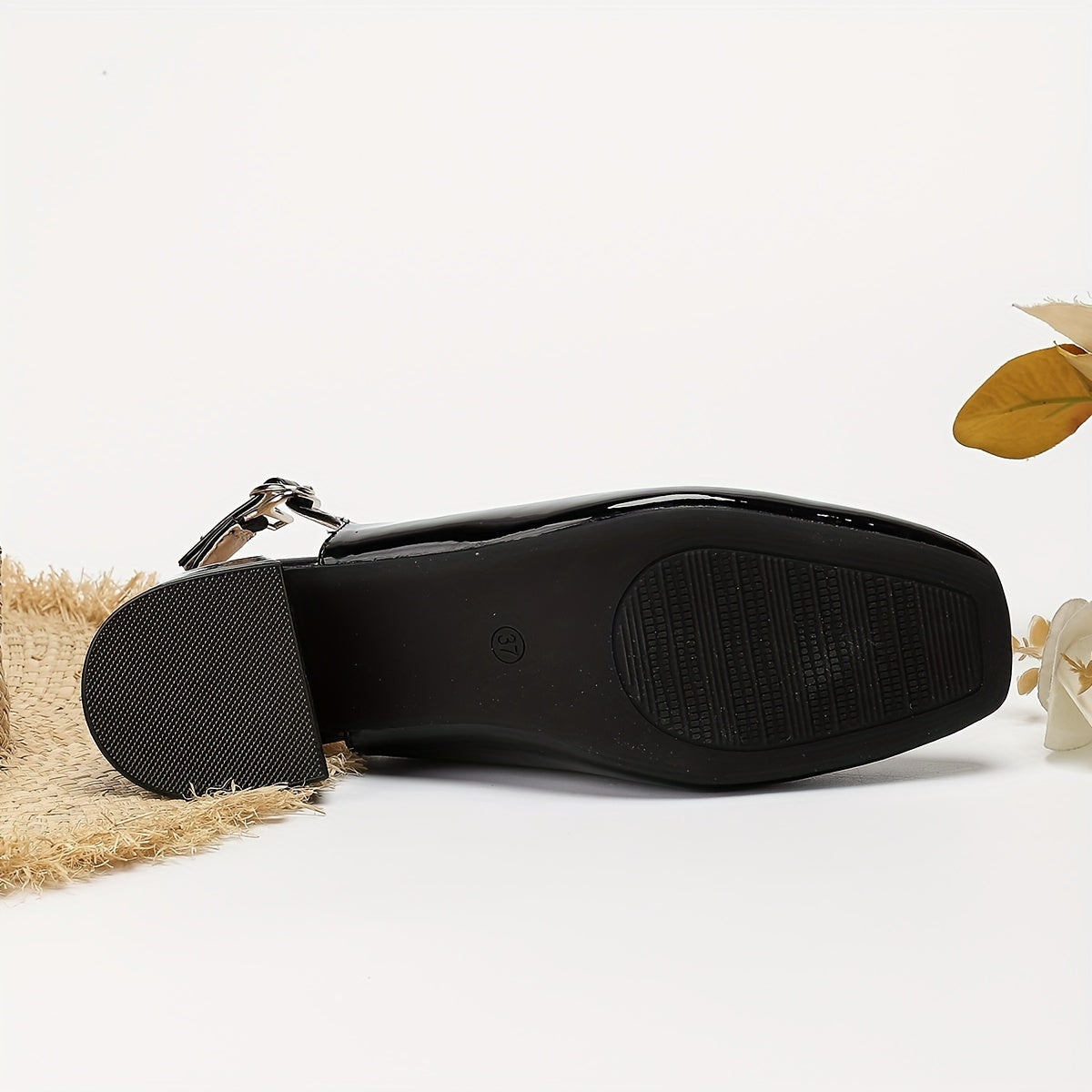 Ladies Breathable Spring Summer Thick Heel Block Shoe