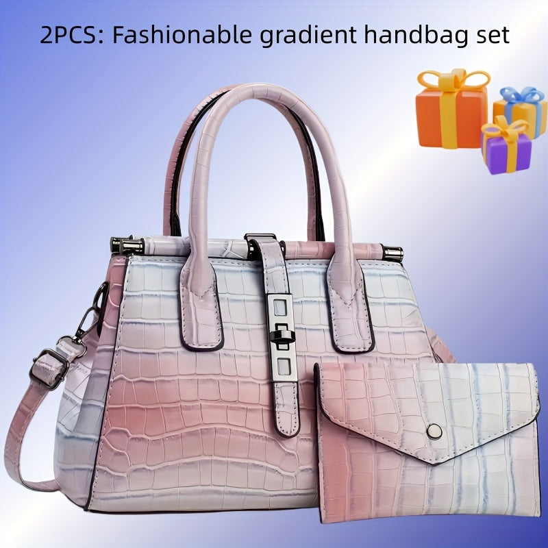 PU Leather Stone Embossed Crossbody Shoulder Bag For Women