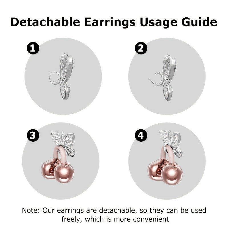 Kinglucky I121 Wireless Earbuds With Detachable Gemstone Earrings Bluetooth 5.4 HiFi Stereo ANC For Exercise Outdoors