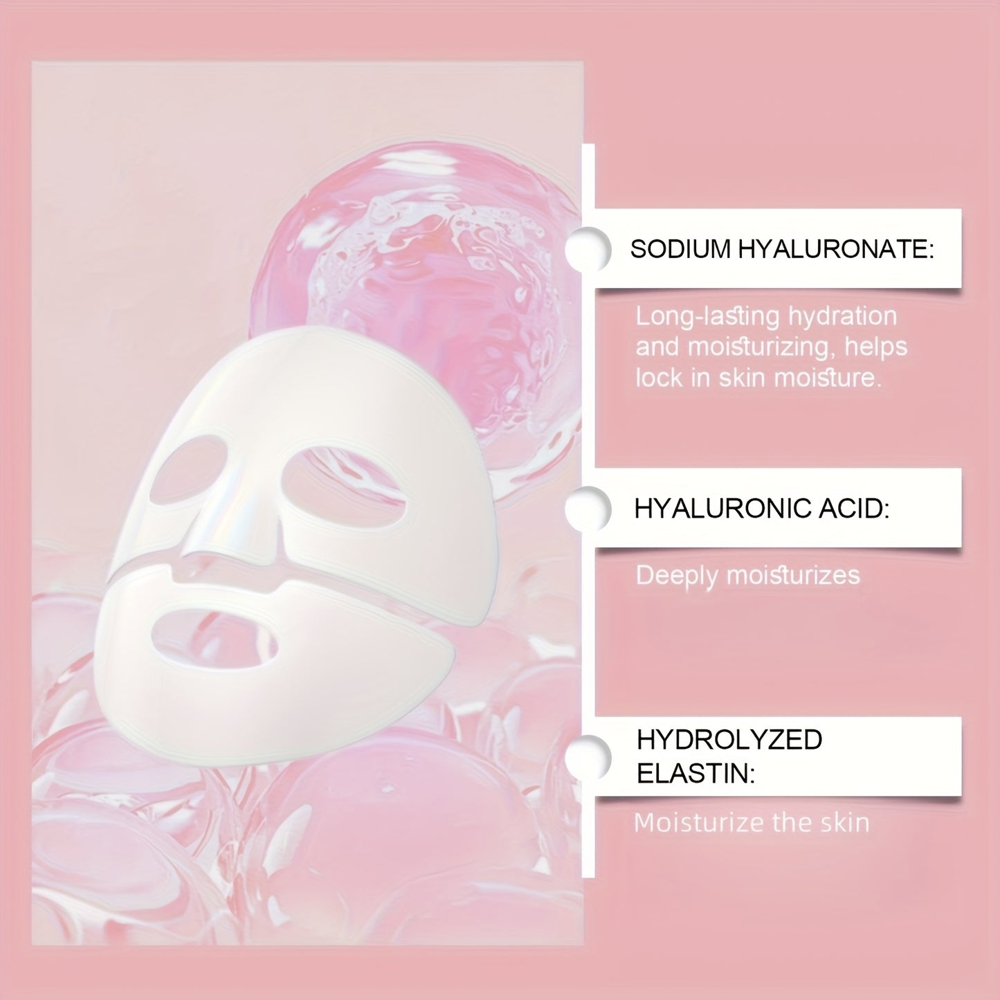 Korean Collagen Masks With Hyaluronic Acid Moisturizing Sheet Mask Set