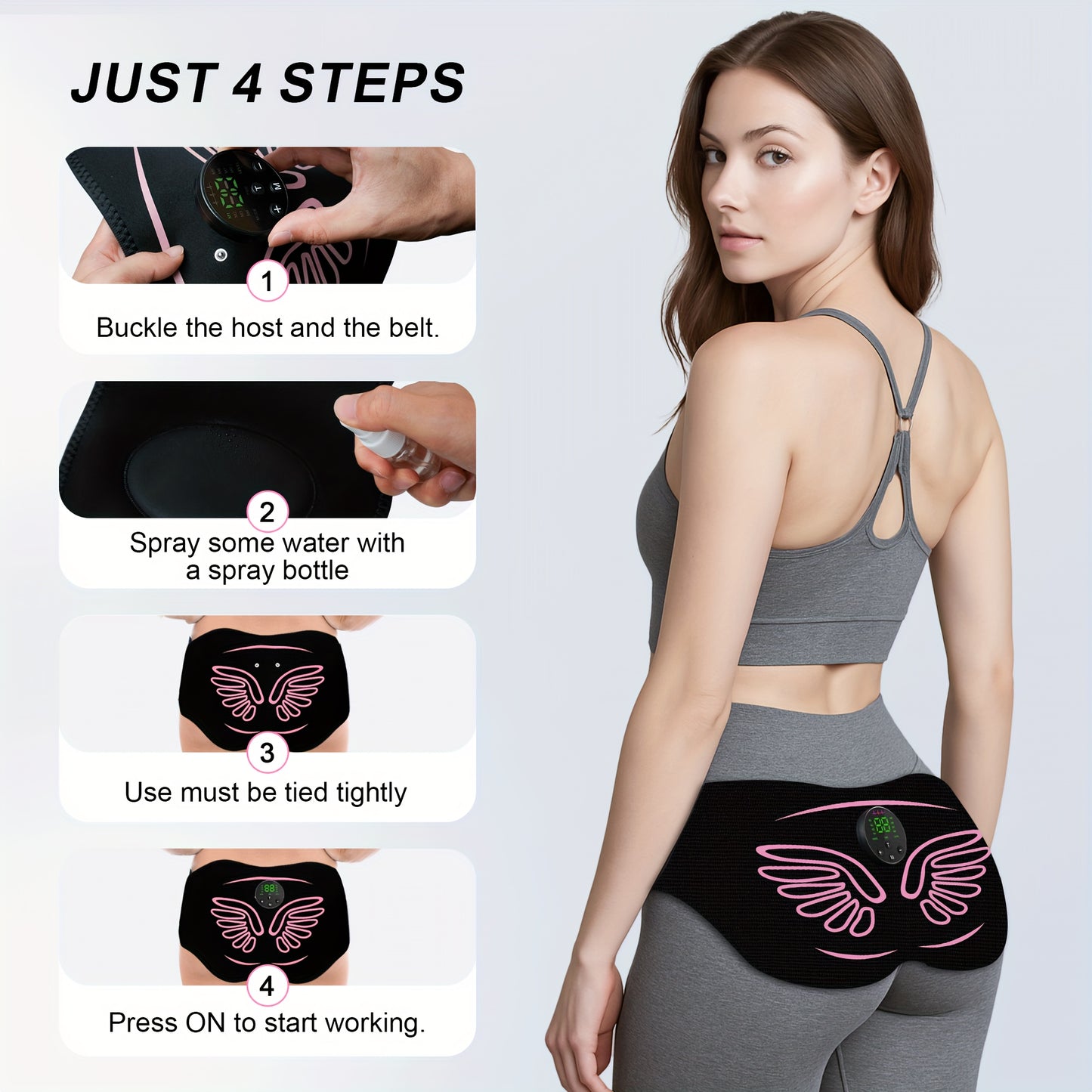 CESLIFF EMS Hip Trainer For Buttocks And Glutes Massage Muscle Stimulation For Men And Women